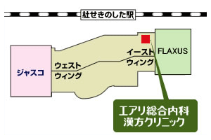 イオンモール名取内地図